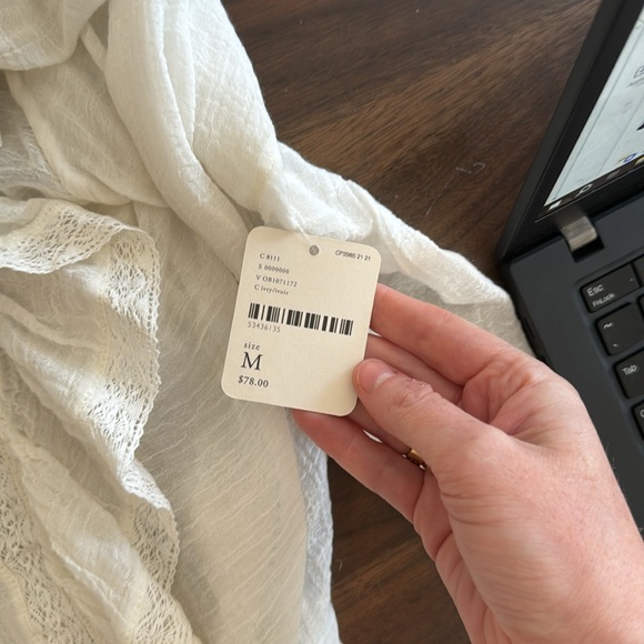 FREE PEOPLE RUFFLE BLOUSE - Picture 3 of 5